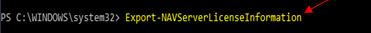 How to Export-NAV ServerLicenseInformation From Business Central D365 On-premises 3 Export -NAVServerLicenseInformation