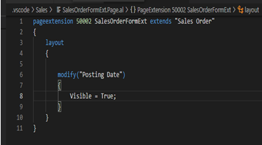 How to make Field Editable & Non-Editable and Visible & Non Visible in D365 BC 3 make visible field in d365 bc