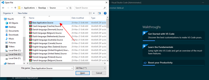 How to Find Base Application Object in BC D365 3 Base Application Source File in Business Central