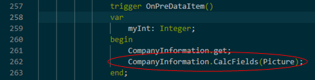 go to the report design and write code in al