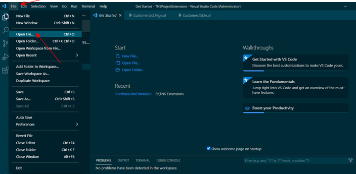 How to Find Base Application Object in BC D365 1 open Customer Table al in business central