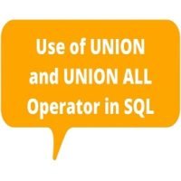Use of UNION and UNION ALL Operator in SQL