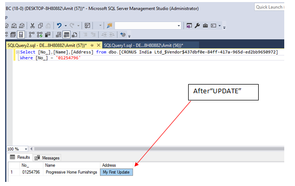 Use of UPDATE Statement in SQL 5 after update sql