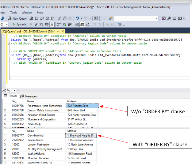SQL ORDER BY Statement 4 execute the sql query for order by statement