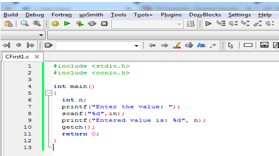 scanf() Use in C Language 1 Sample C language code for scanf