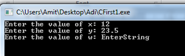 Variables in C Language 4 enter values for varibale query in c language