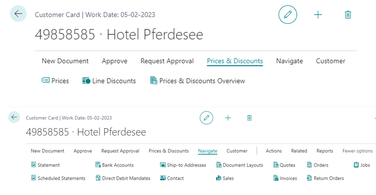 How to Create Customer Master in D365 BC 10 Custmer Card Prices and Discounts and Navigate Tab in D365 BC
