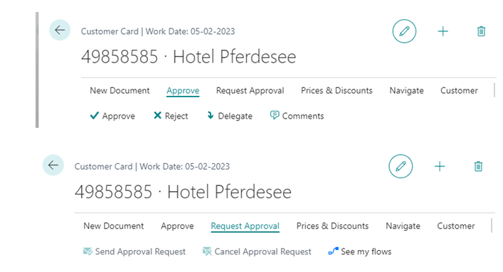 How to Create Customer Master in D365 BC 9 Customer Card Approve and Request Approval Tab in D365