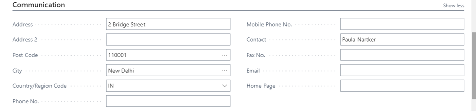 How to create Bank Account Master in Business Central 5 Bank Account Communication Tab in D365 BC