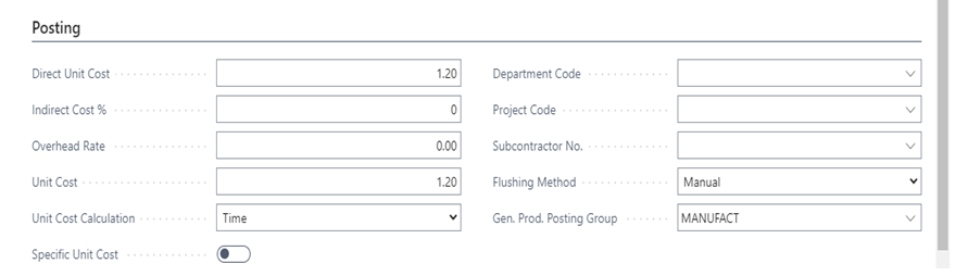 Creation of Work Center Master in D365 BC 4 Line Tab in Business Central
