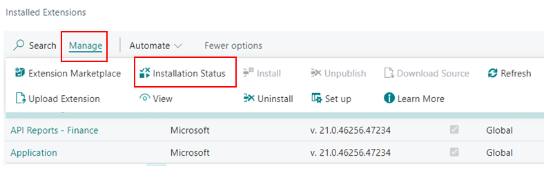 Publish an Extension in Production Environment of D365 BC SAAS Version 10 Installation Status