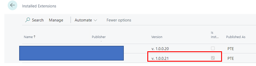Publish an Extension in Production Environment of D365 BC SAAS Version 12 Installed Extension