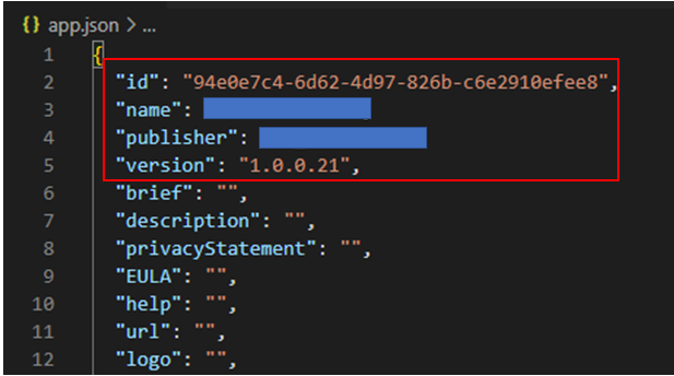 Publish an Extension in Production Environment of D365 BC SAAS Version 2 app json file updated in Visual Studio