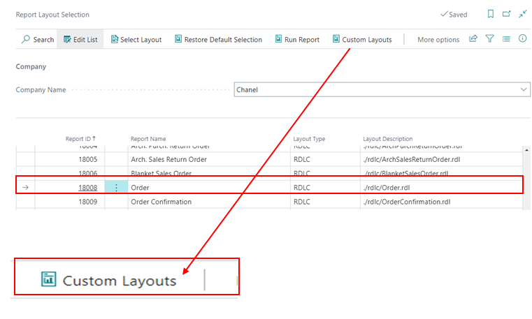 How to Modify the Existing Report Layout in D365 BC 2 Custom layout in d365 bc