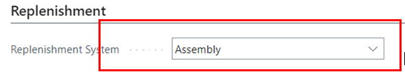 Overview of Assembly Management in Business Central 2 Replenishment System D365 BC