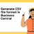 How to Generate CSV file format in Business Central D365 using AL