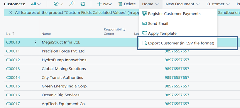 How to Generate CSV file format in Business Central D365 using AL 6 Generate CSV file format in Business Central 6